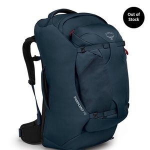 Osprey Farpoint 70 Travel Pack and rain cover